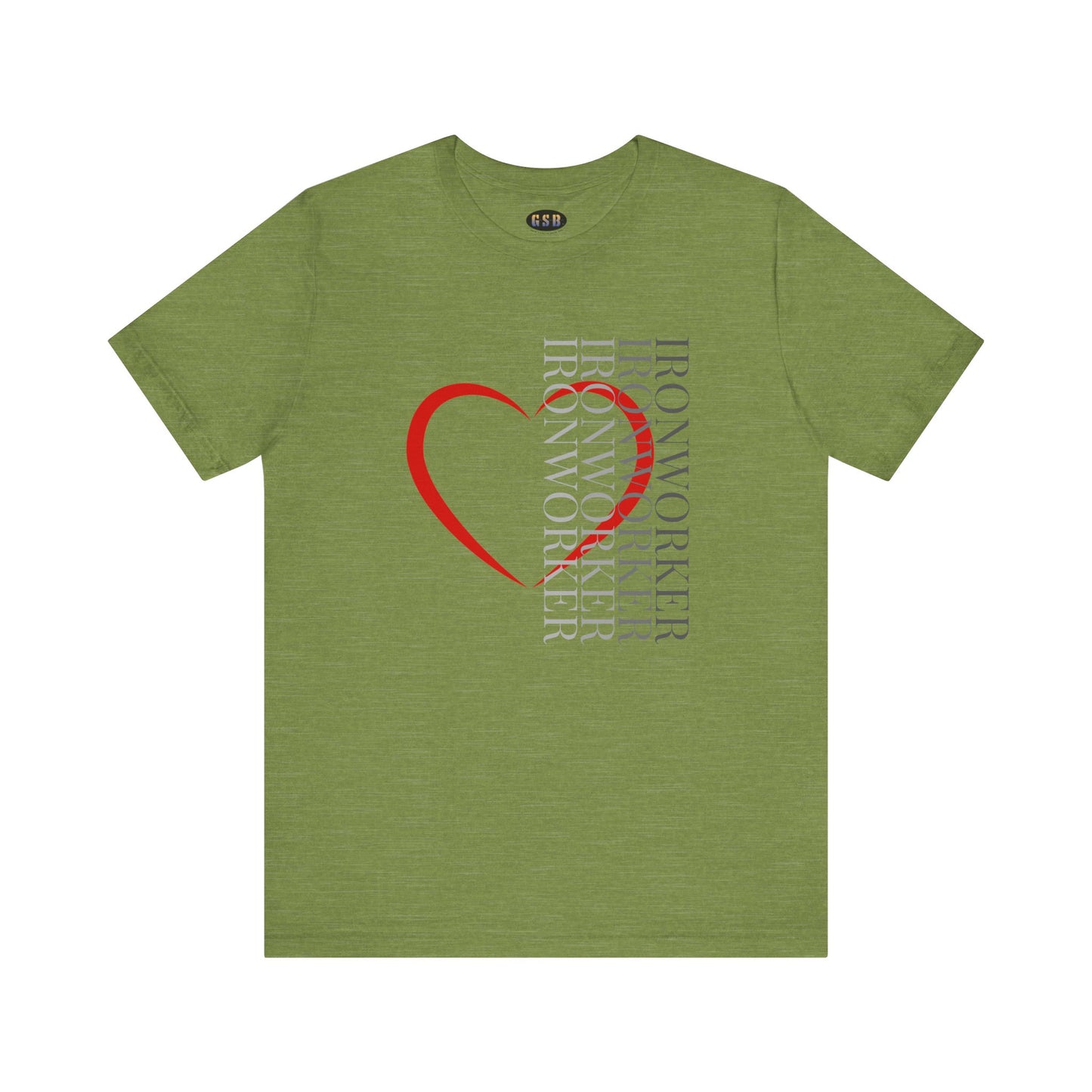 Vertical Ironworker Heart T-shirt