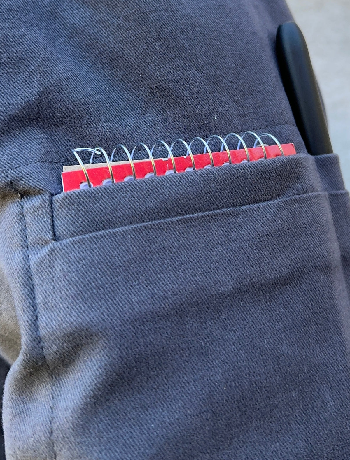 The Denny Work Shirt™ – 6.5–7oz Sanded Graphite Gray Twill